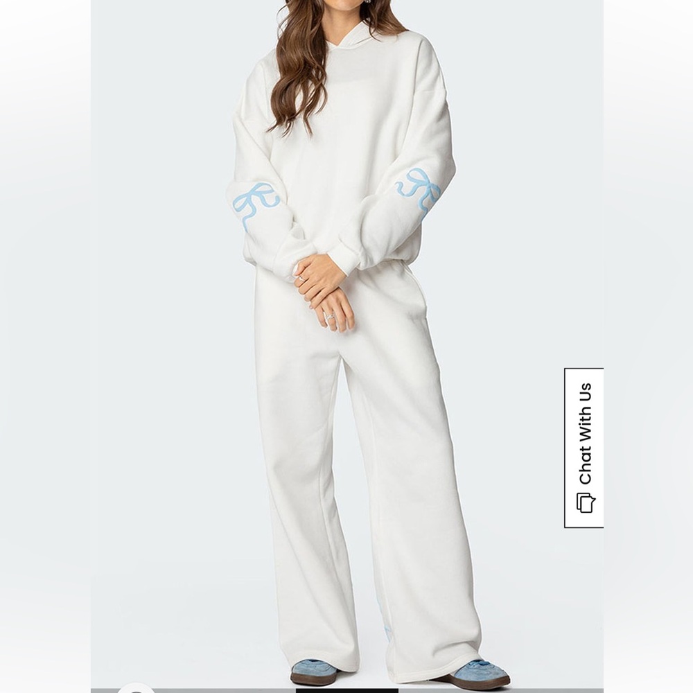 Edikted Bonney Bow Detail Sweat Matching Set